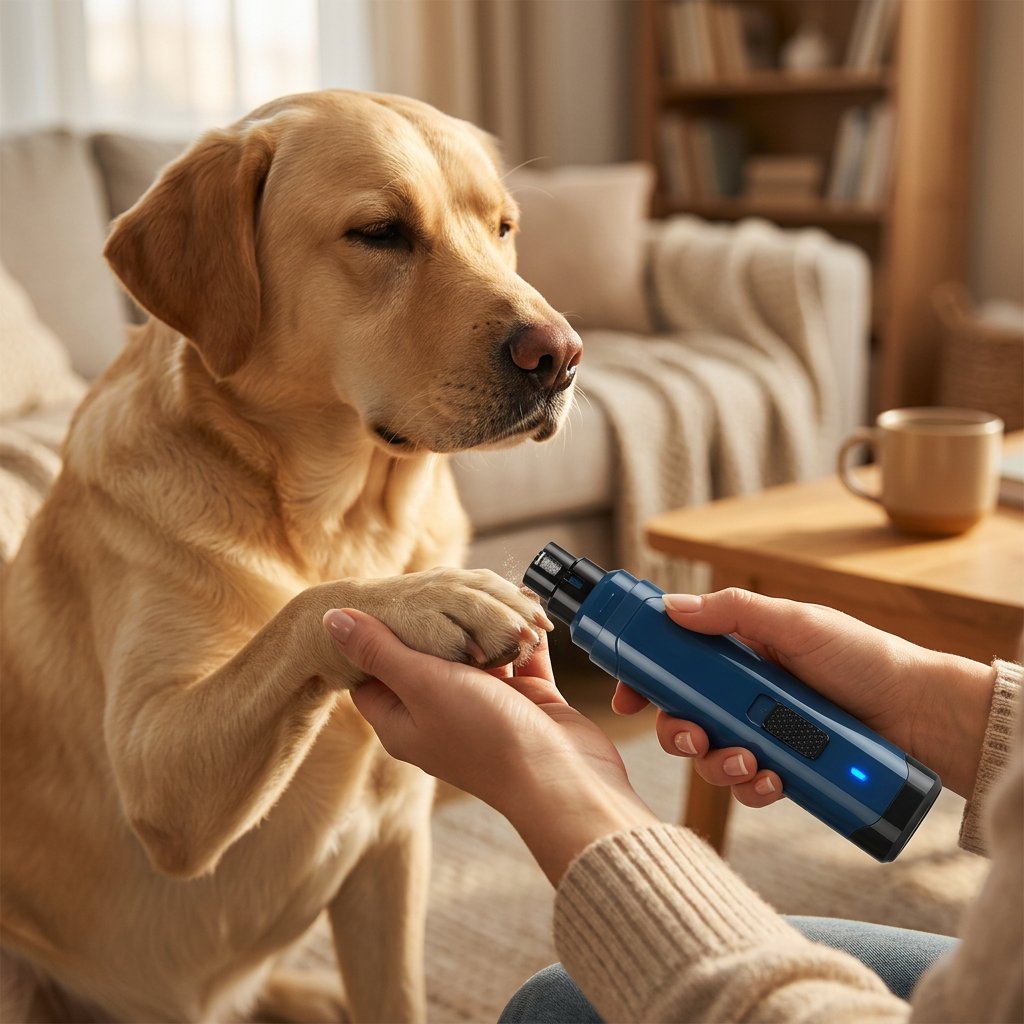 Quiet Pro Dog Nail Grinder – USB Rechargeable, 2-Speed, Cordless