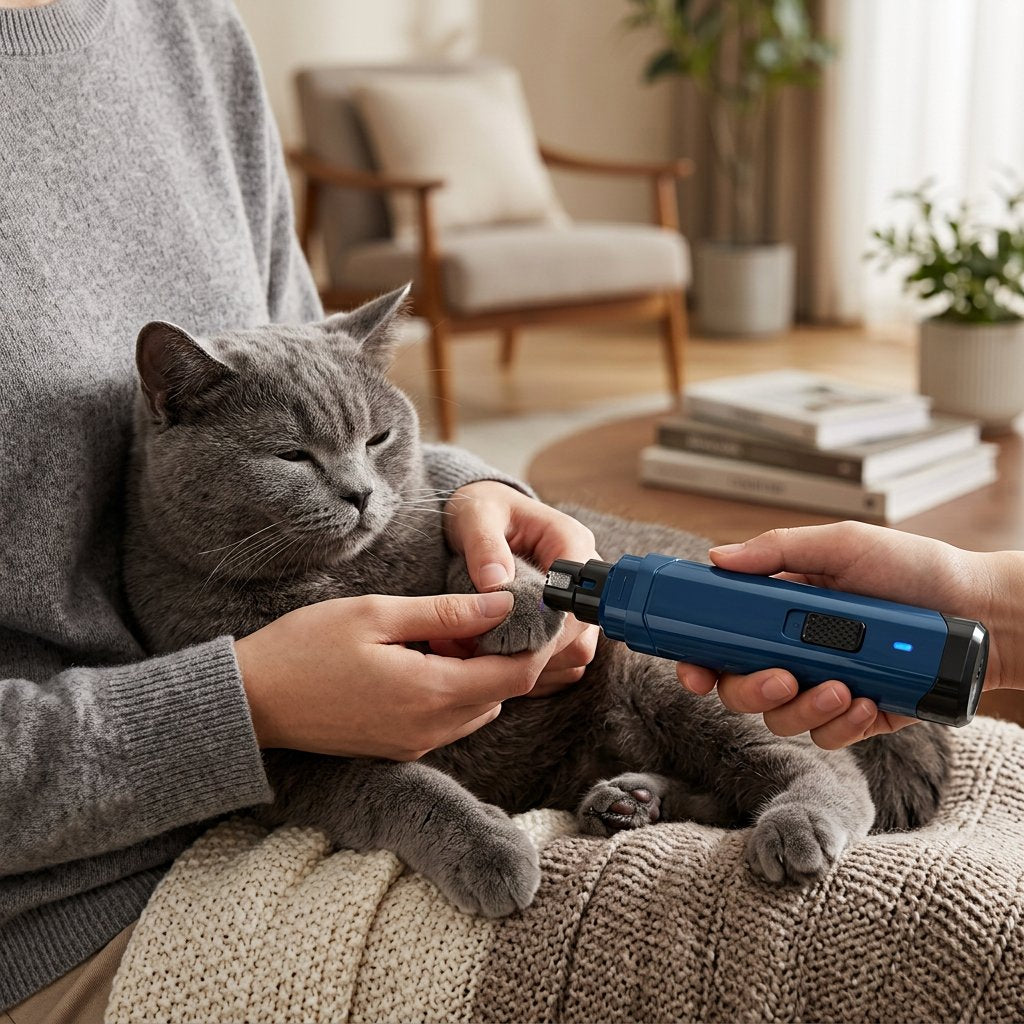 Quiet Pro Dog Nail Grinder – USB Rechargeable, 2-Speed, Cordless